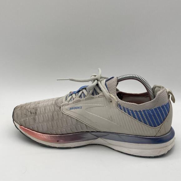 Womens Size 10B Brooks Ricochet 2 Gray/Blue/Red Athletic Running Shoes Sneakers - Picture 5 of 7